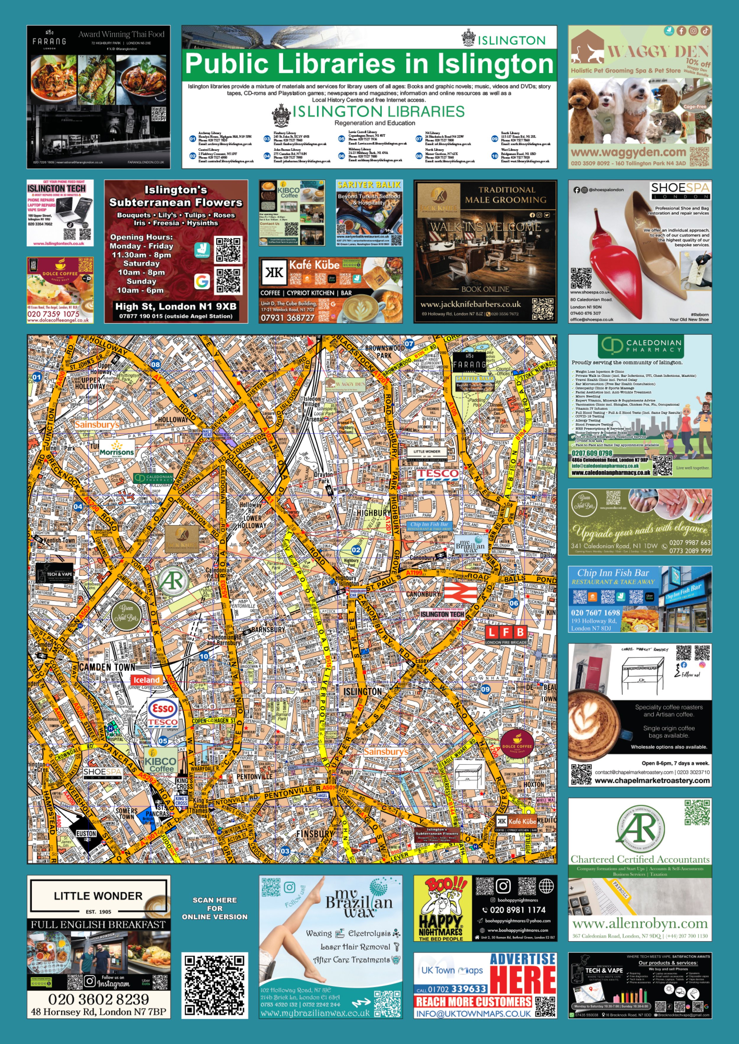 Map of Islington